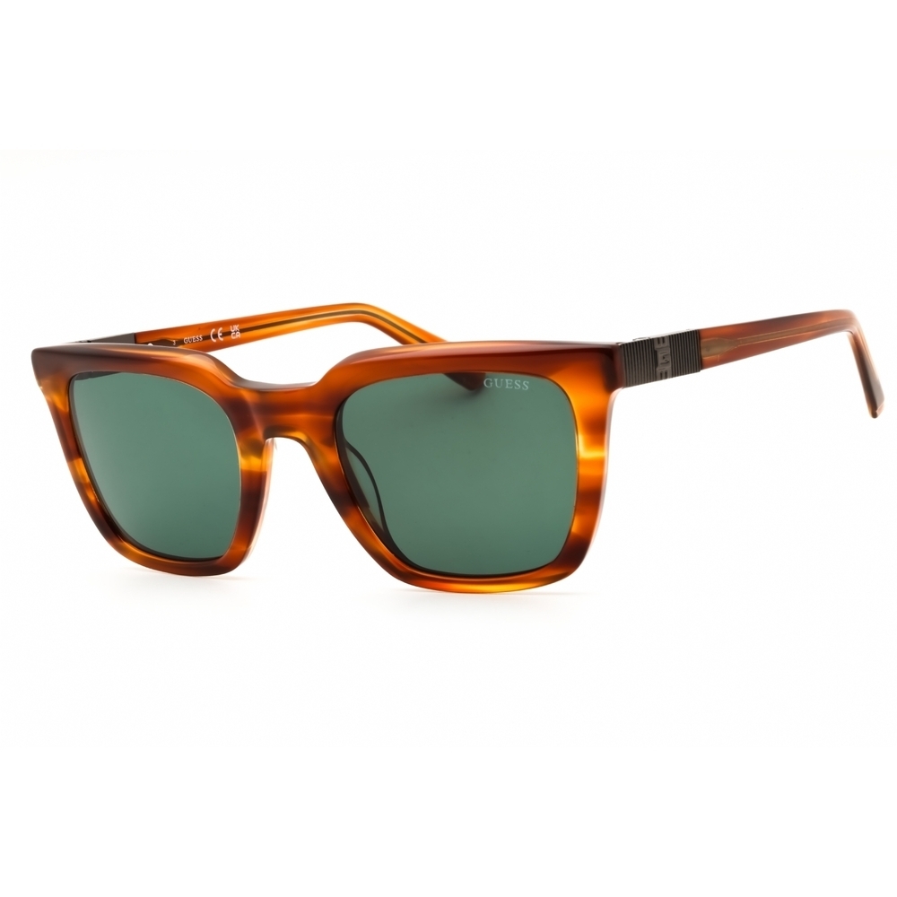 NWT Guess GU00279-47N Light Brown Rectangle 51mm Sunglasses